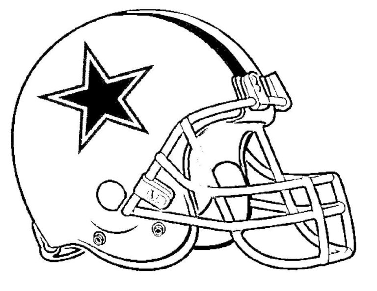 Football Helmet Coloring Pages. Free Printable | WONDER DAY — Coloring ...