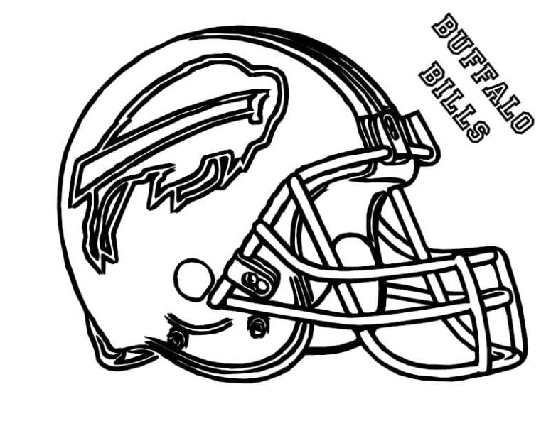 Football Helmet Coloring Pages. Free Printable | WONDER DAY — Coloring ...