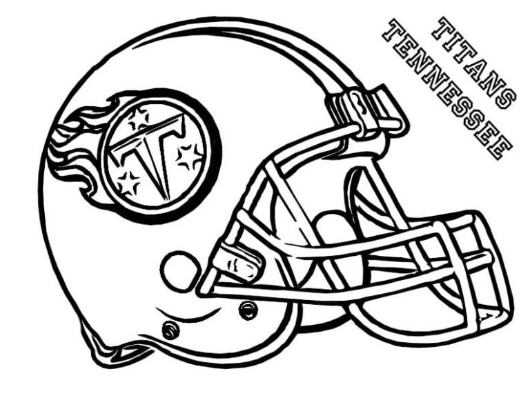 Football Helmet Coloring Pages. Free Printable | WONDER DAY — Coloring ...