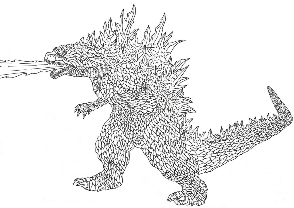 Dibujos de Godzilla para colorear