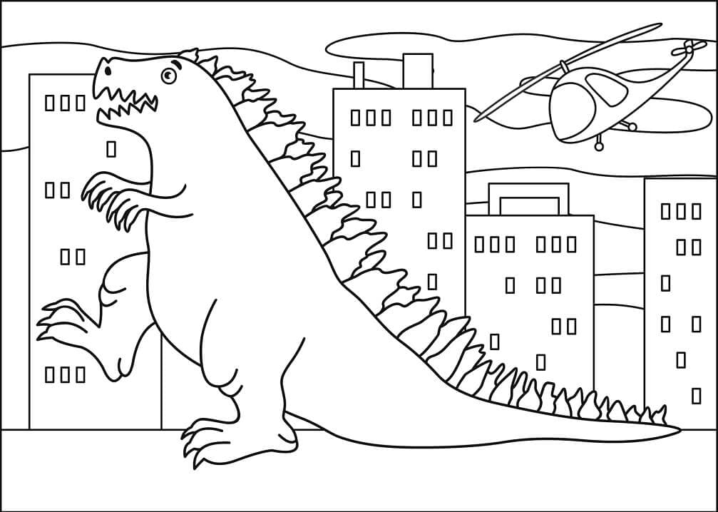 Godzilla coloring pages