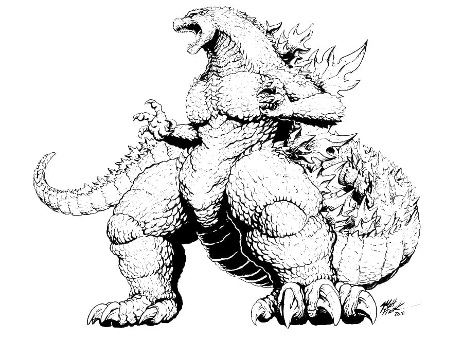 Disegni da colorare Godzilla