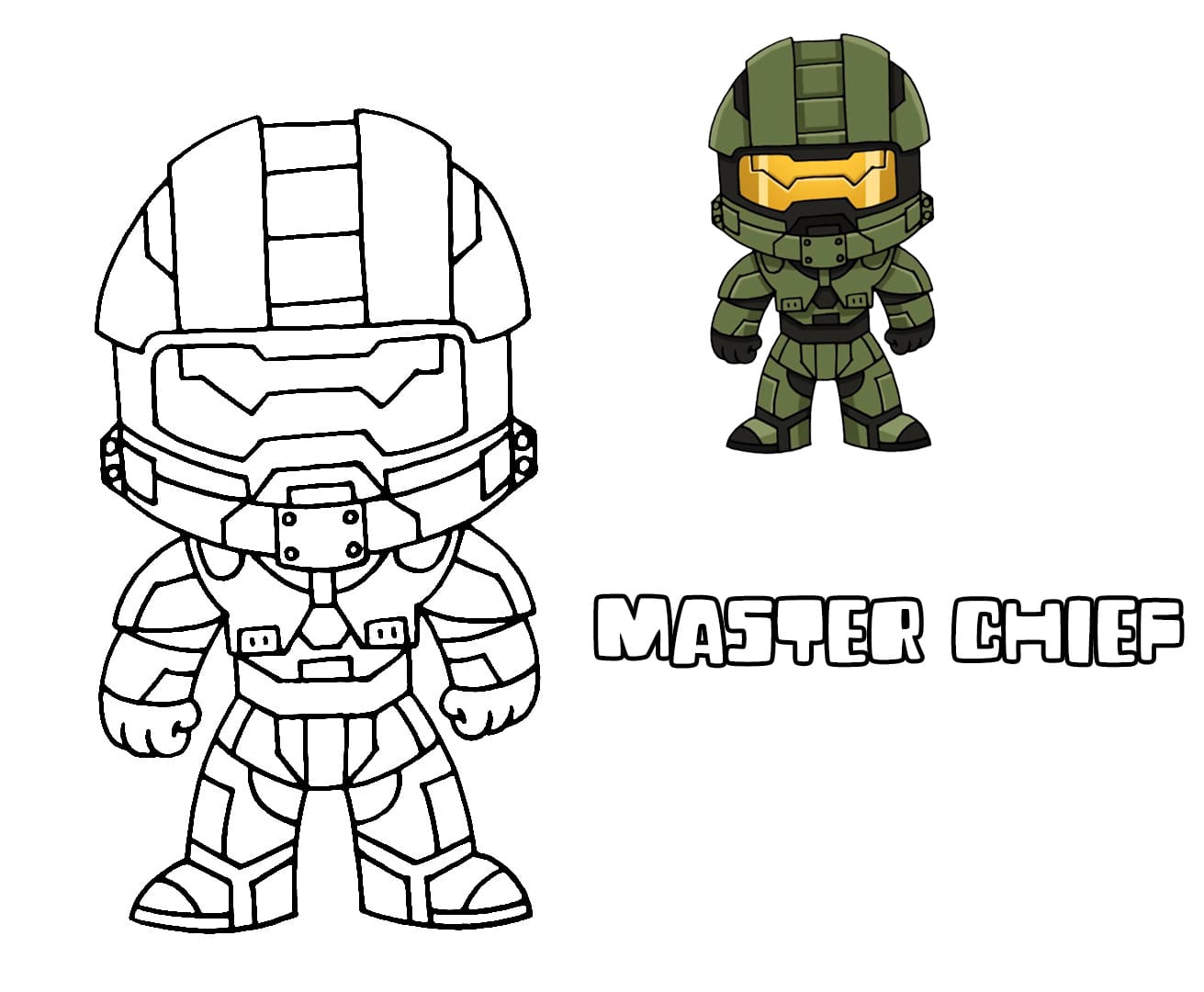 halo 4 master chief coloring pages