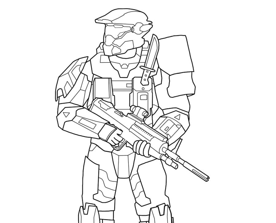 Desenhos de Halo para colorir
