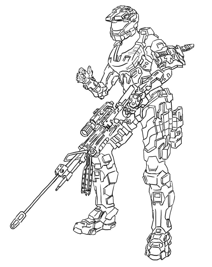 Halo Coloring Pages