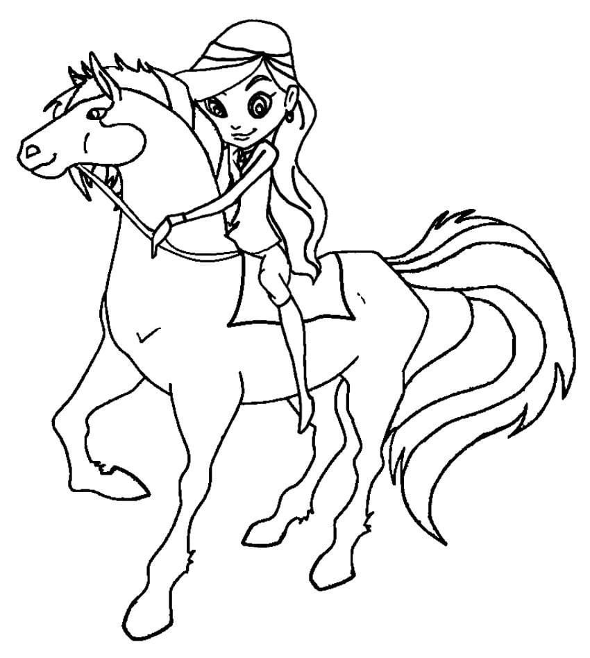 Horseland coloring pages. Free coloring pages for girls