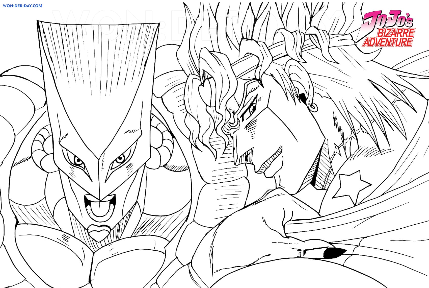 JoJo's Bizarre Adventure coloring pages | WONDER DAY — Coloring pages