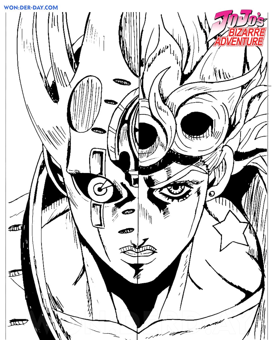 JoJo's Bizarre Adventure coloring pages | WONDER DAY — Coloring pages