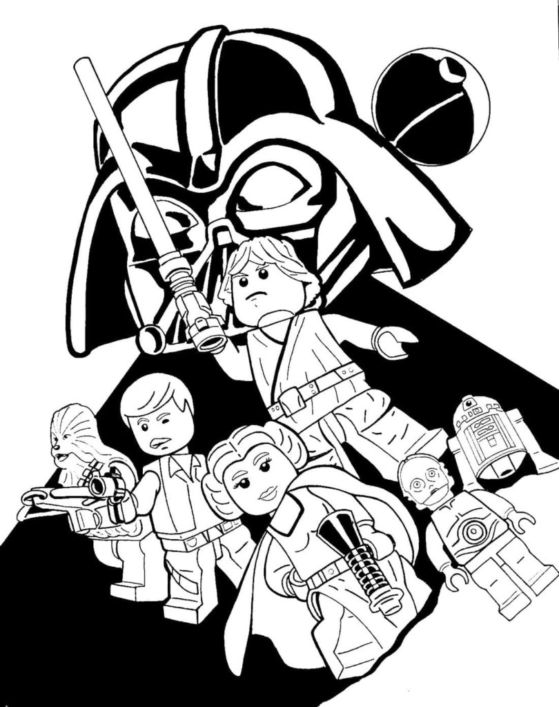 Coloriages Lego Star Wars