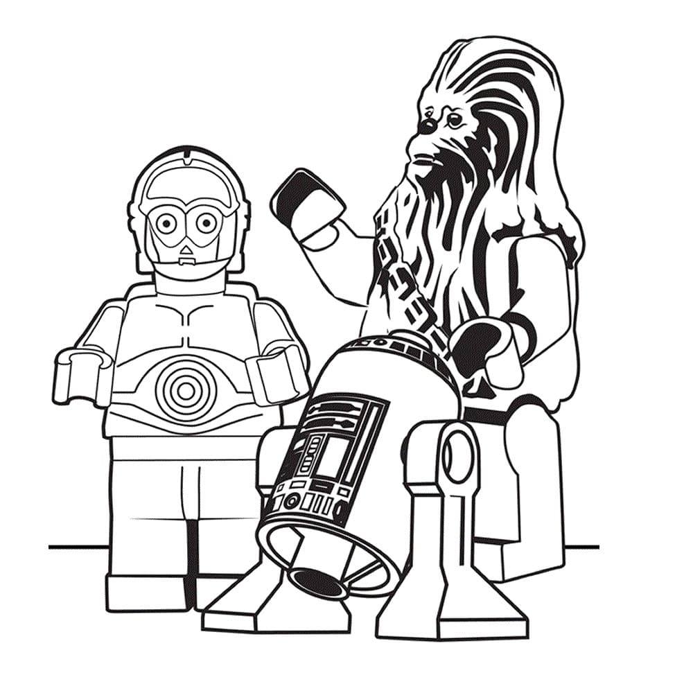 Раскраски Лего Звездные войны. Скачать и распечатать