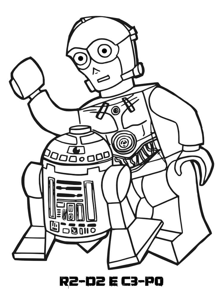 Dibujos para colorear de Lego Star Wars