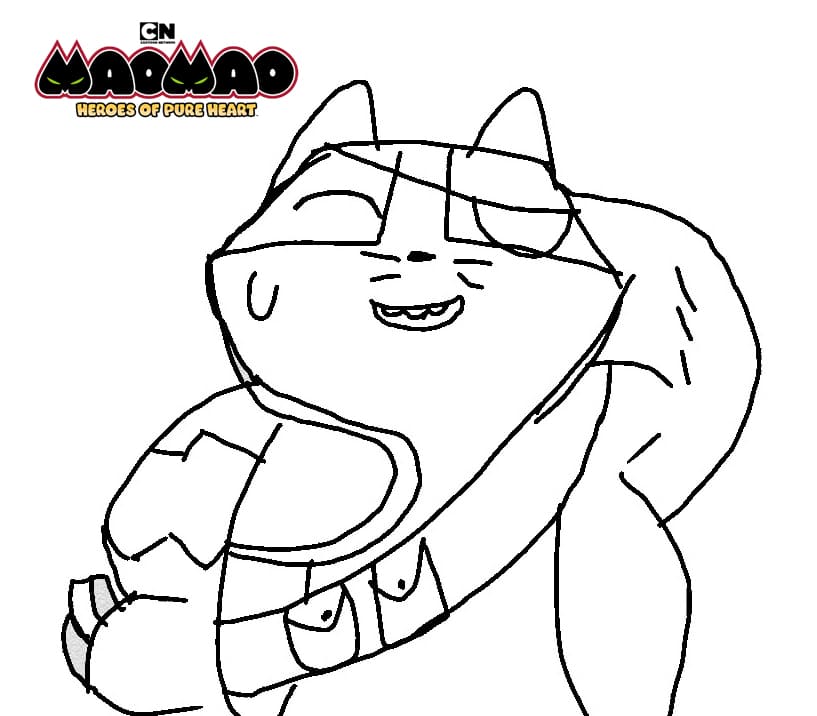 Mao Mao Heroes of the Pure Heart Coloring Pages