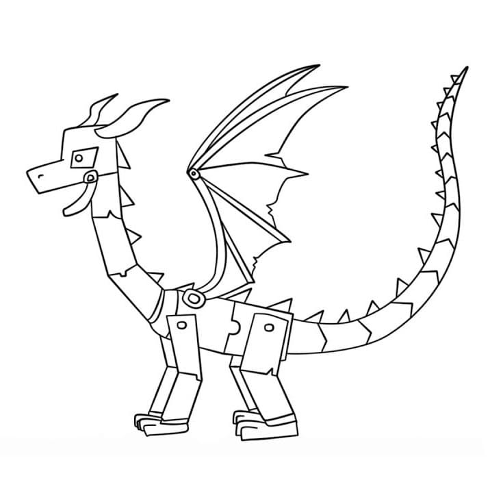 Dibujos para colorear Ender Dragon
