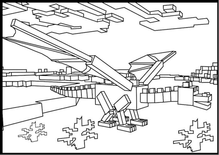 Как нарисовать дракона Эндера из Майнкрафт — рисуем поэтапно персонажа из игры