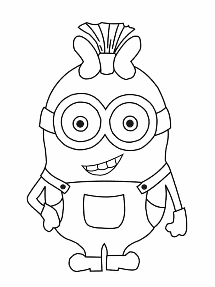 despicable me minion coloring pages for kids