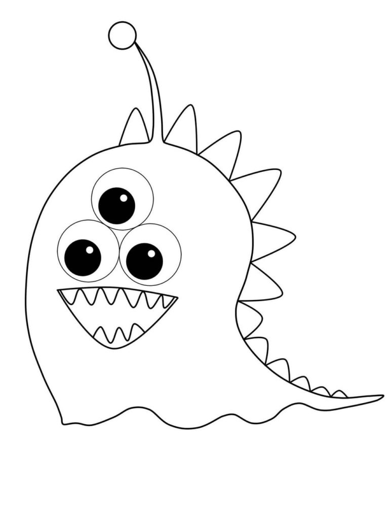 monster printables coloring pages