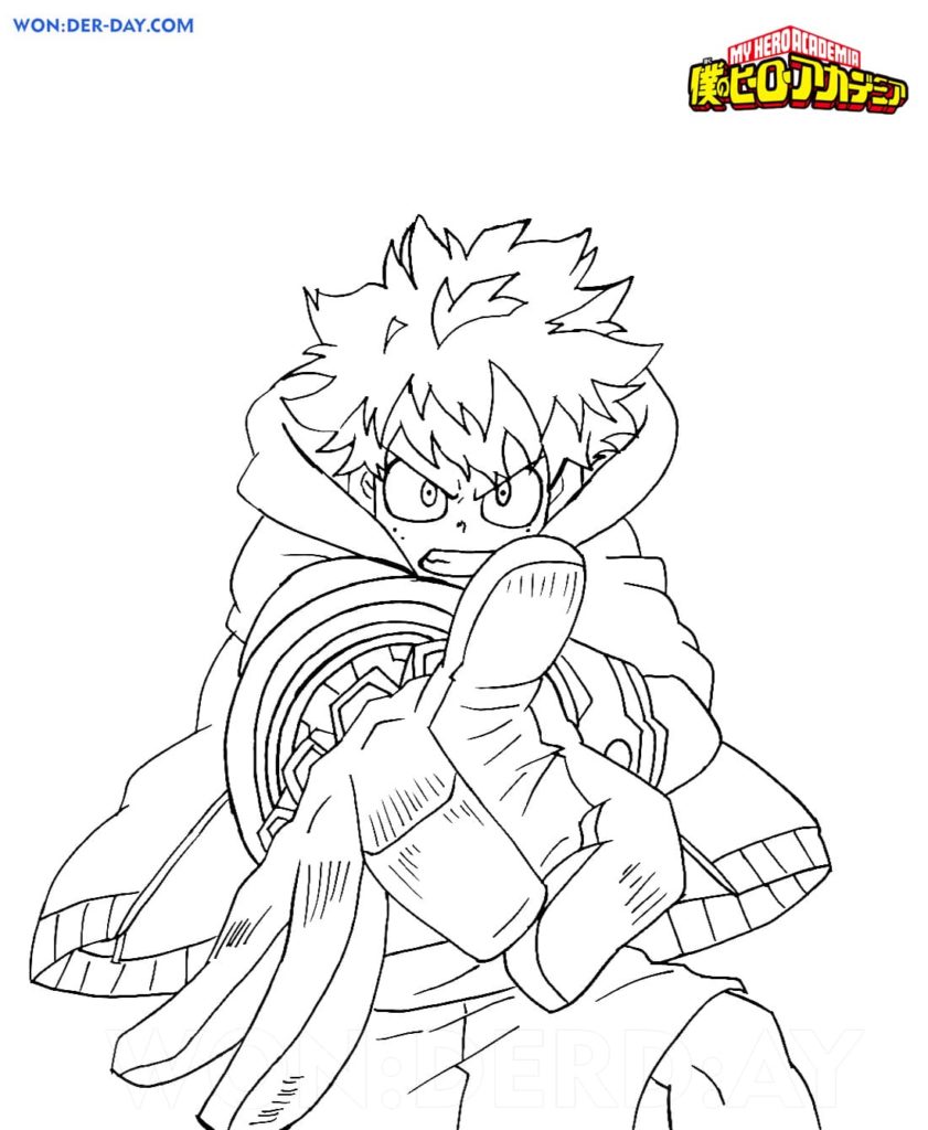 Desenhos de My Hero Academia para Colorir. Imprima gratuitamente