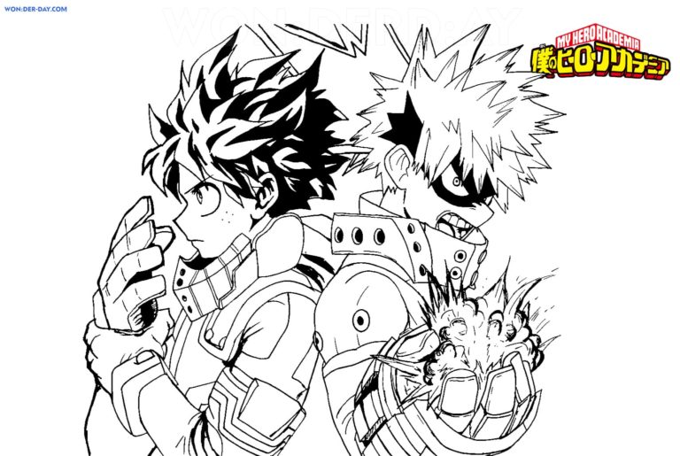 Dibujos de My Hero Academia para colorear | WONDER DAY — Dibujos para