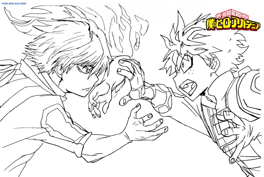 My Hero Academia Coloring Pages. 100 Free Coloring Pages