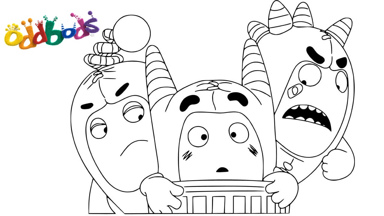 Oddbods coloring pages   Free coloring pages for Kids