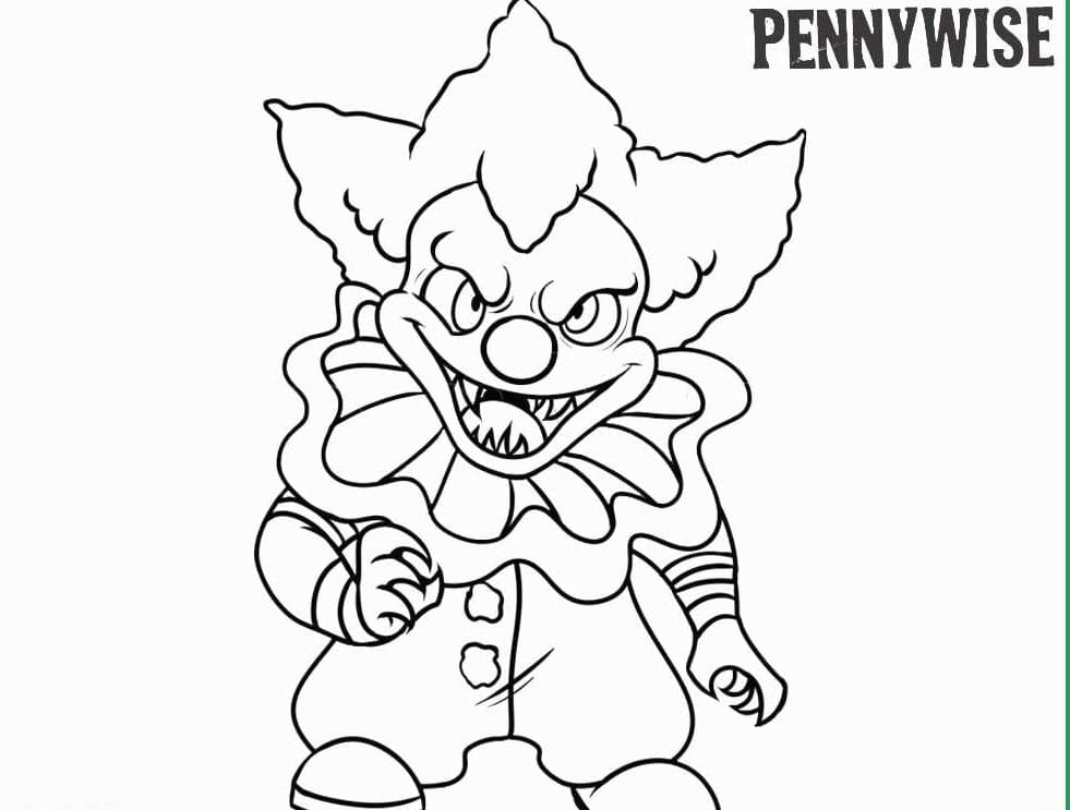 Dibujos de Pennywise para colorear