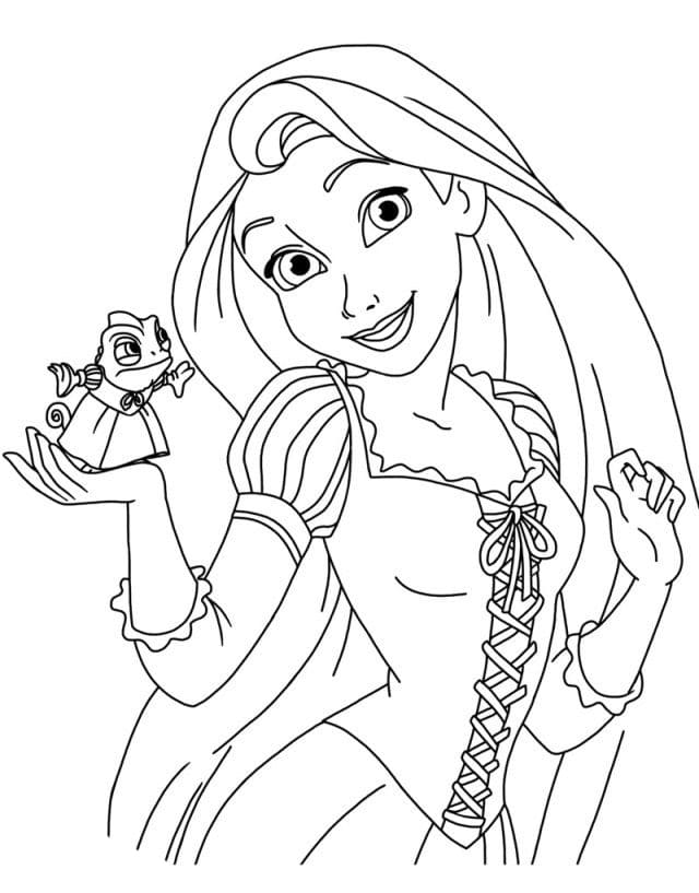 Ausmalbilder Rapunzel