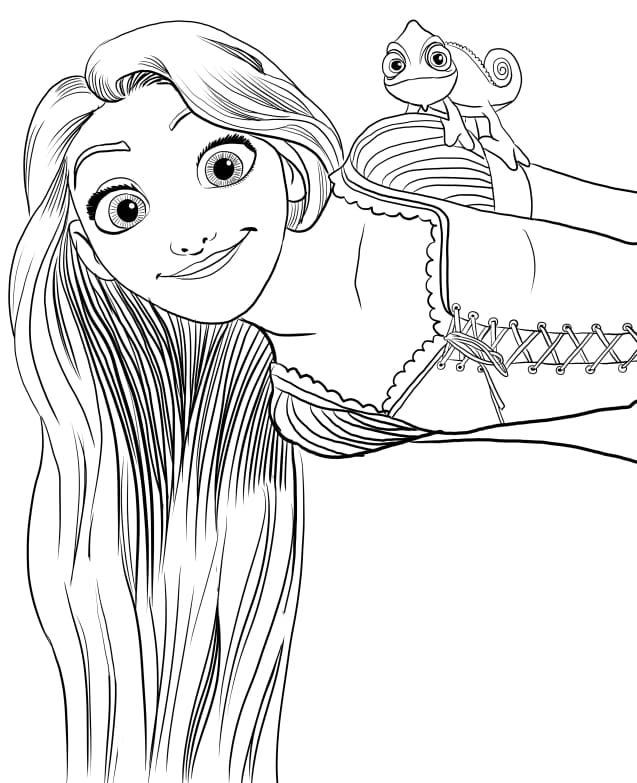 Ausmalbilder Rapunzel