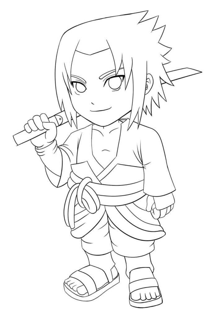 Dibujos de Sasuke Uchiha para Colorear