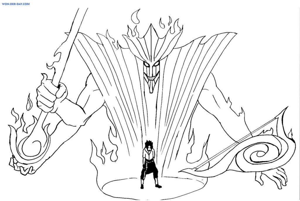 Desenhos de Sasuke Uchiha para Colorir