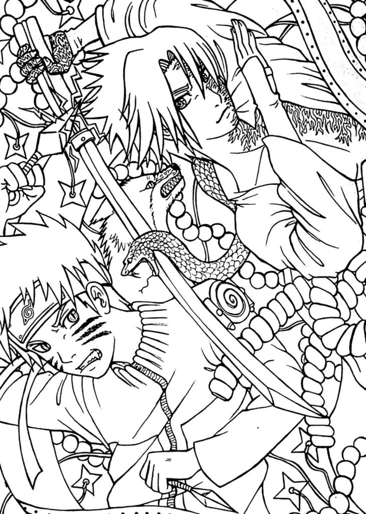 Sasuke coloring pages