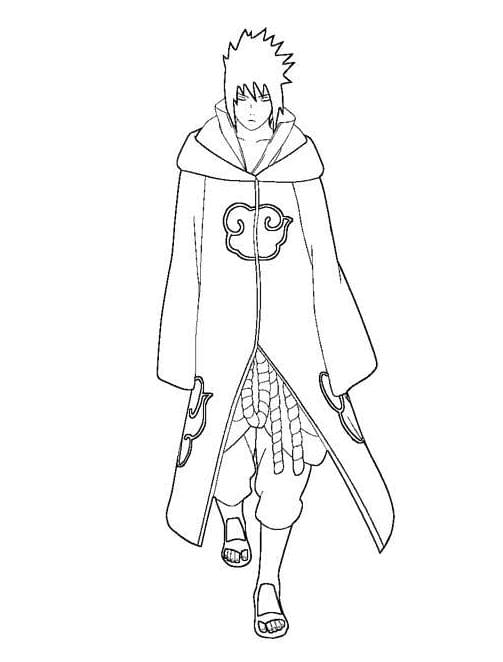 Desenhos de Sasuke Uchiha para Colorir 