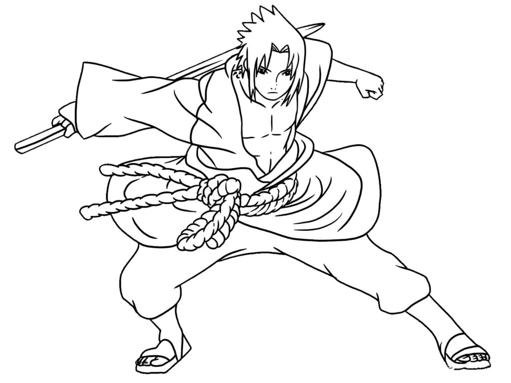 Dibujos de Sasuke Uchiha para Colorear