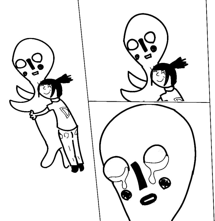 SCP-173 Coloring pages