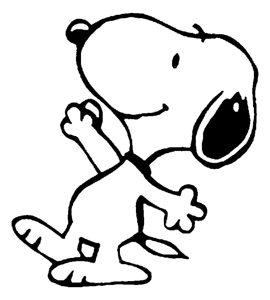 Smiling Snoopy.