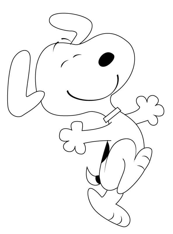 Desenhos do Snoopy para colorir