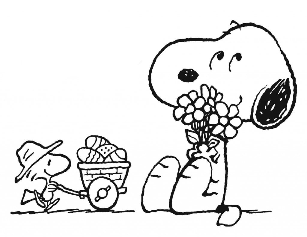 Desenhos do Snoopy para colorir