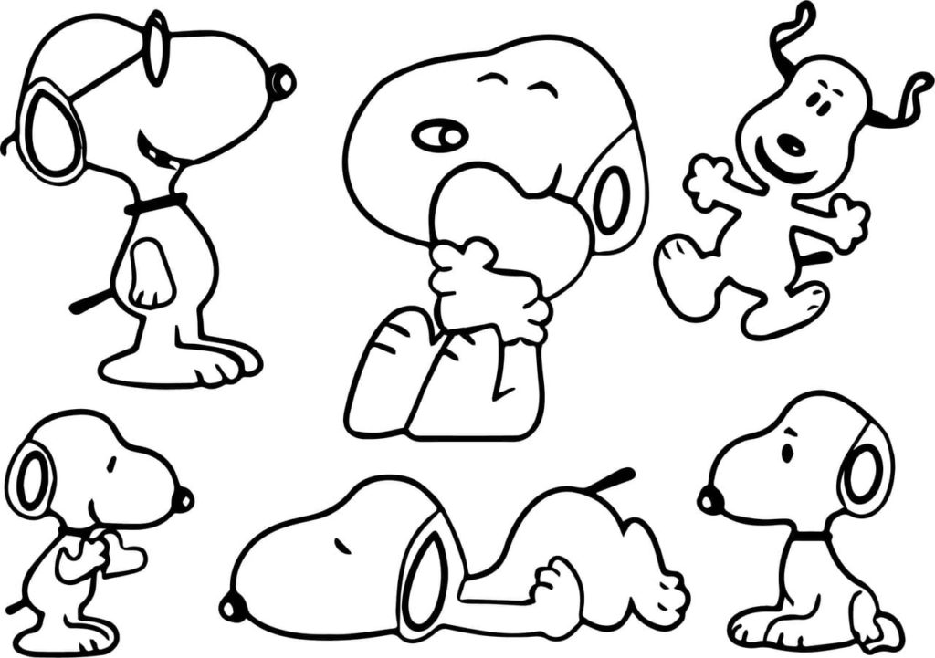 Ausmalbilder Snoopy