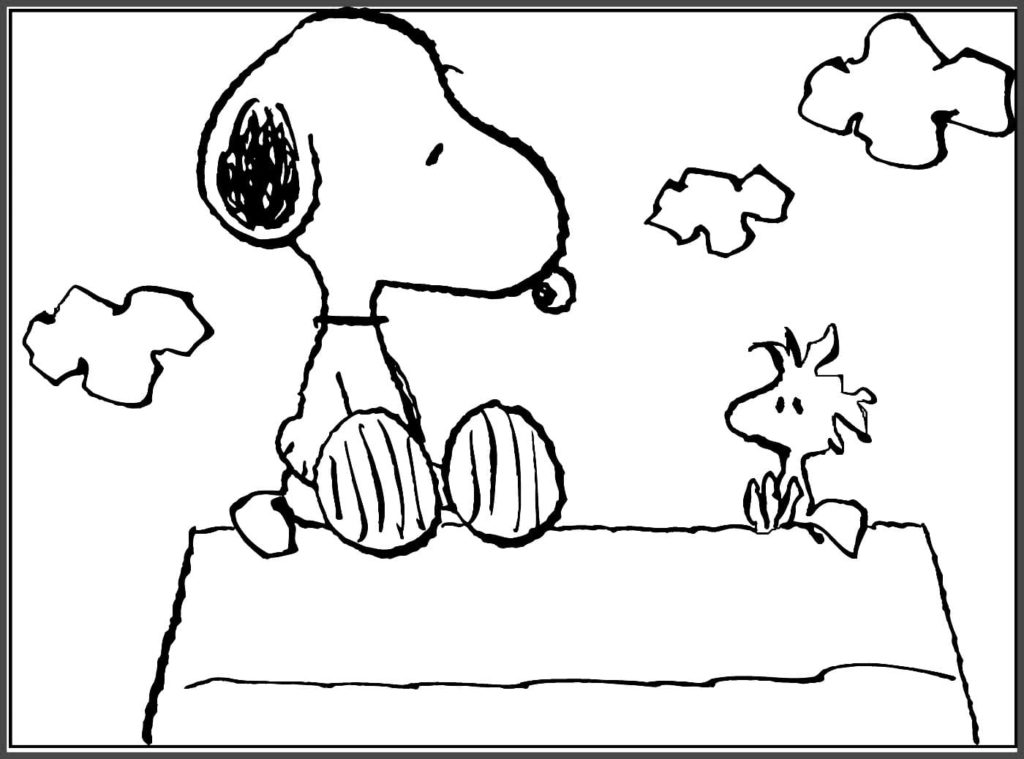 Dibujos de Snoopy para colorear