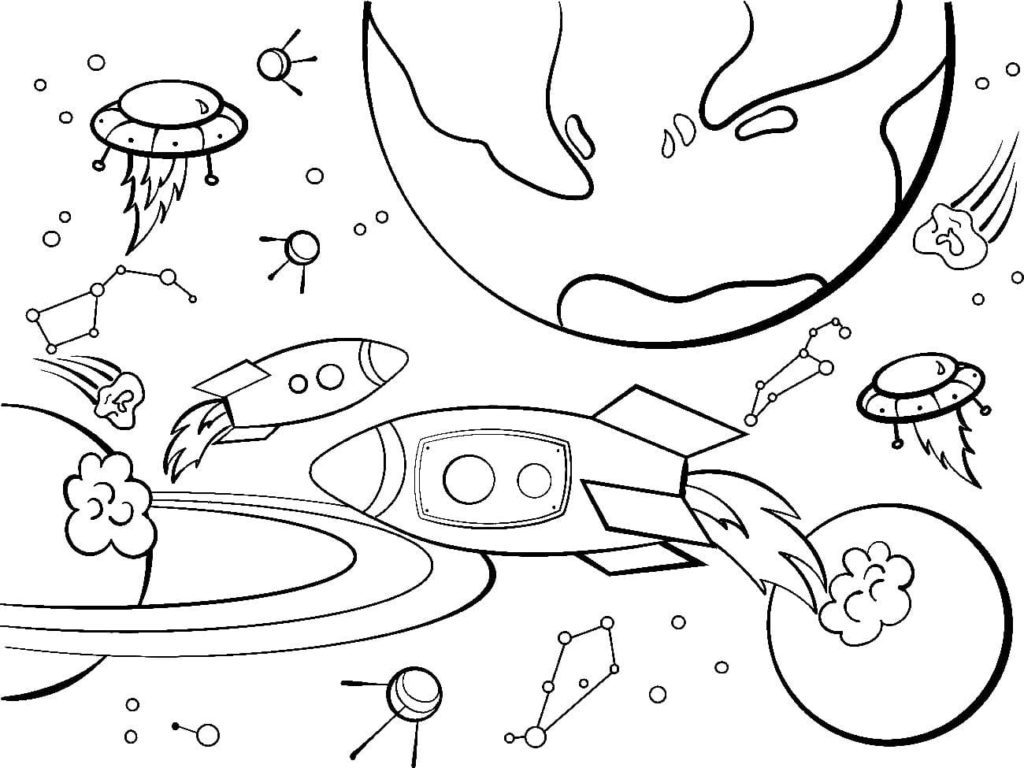 Coloriage Espace