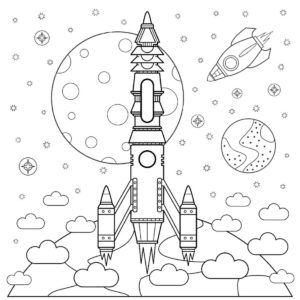 Раскраски Космос. 100 Раскрасок для печати | WONDER DAY — Раскраски для ...