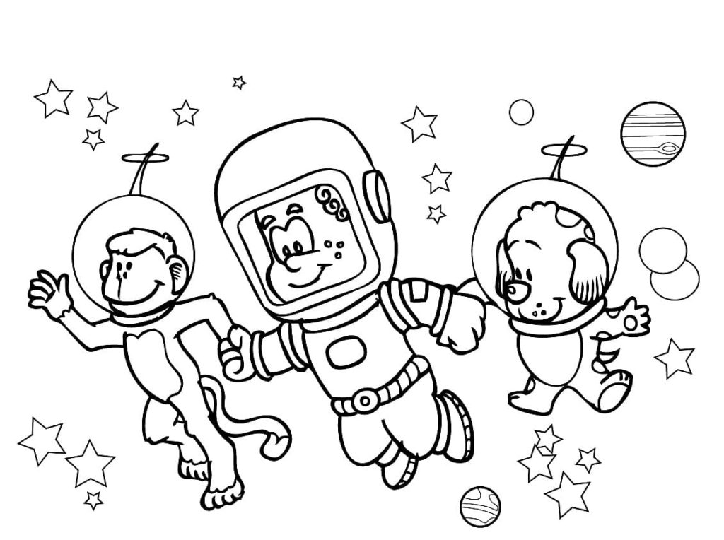 Space Coloring pages. 100 Printable Colorings pages