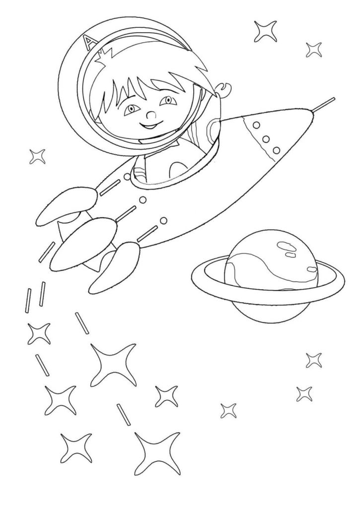 Space Coloring pages. 100 Printable Colorings pages