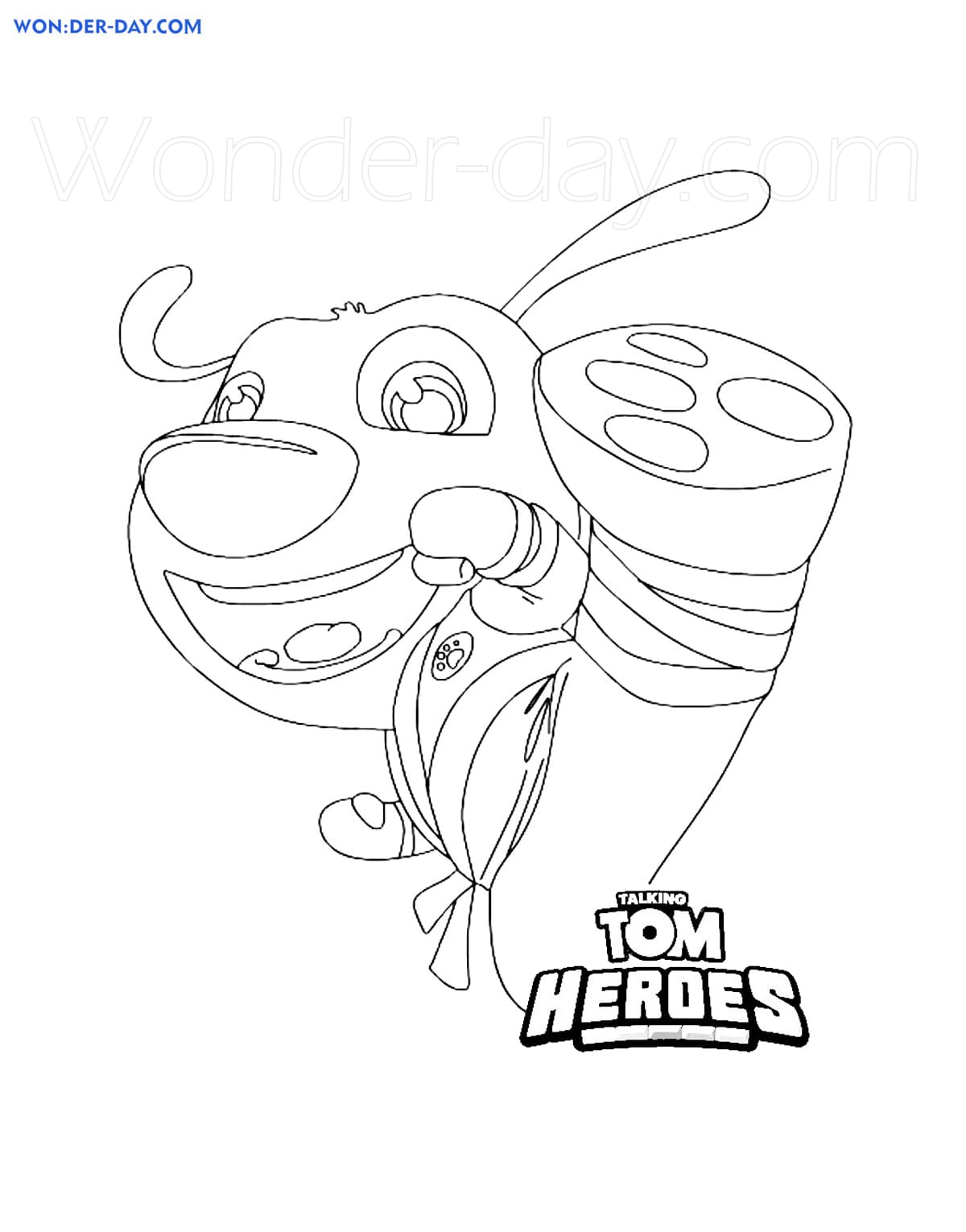 Talking Tom Heroes Coloring Pages Print For Free