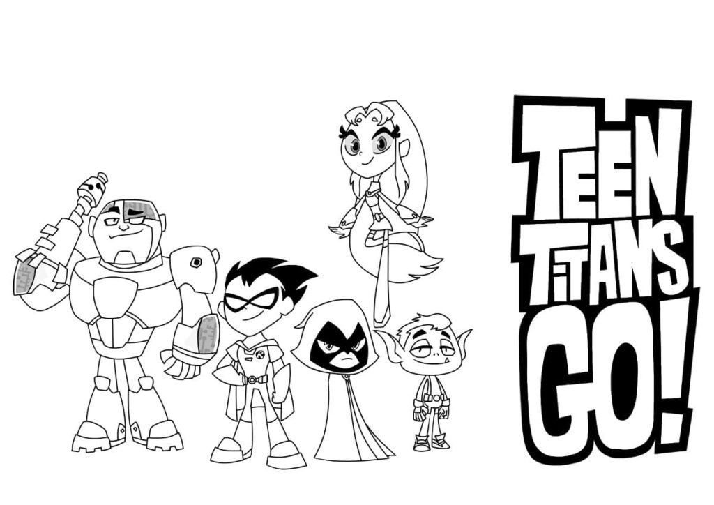 Teen Titans Go Coloring Pages