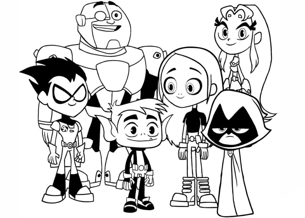 Dibujos para colorear Teen Titans Go