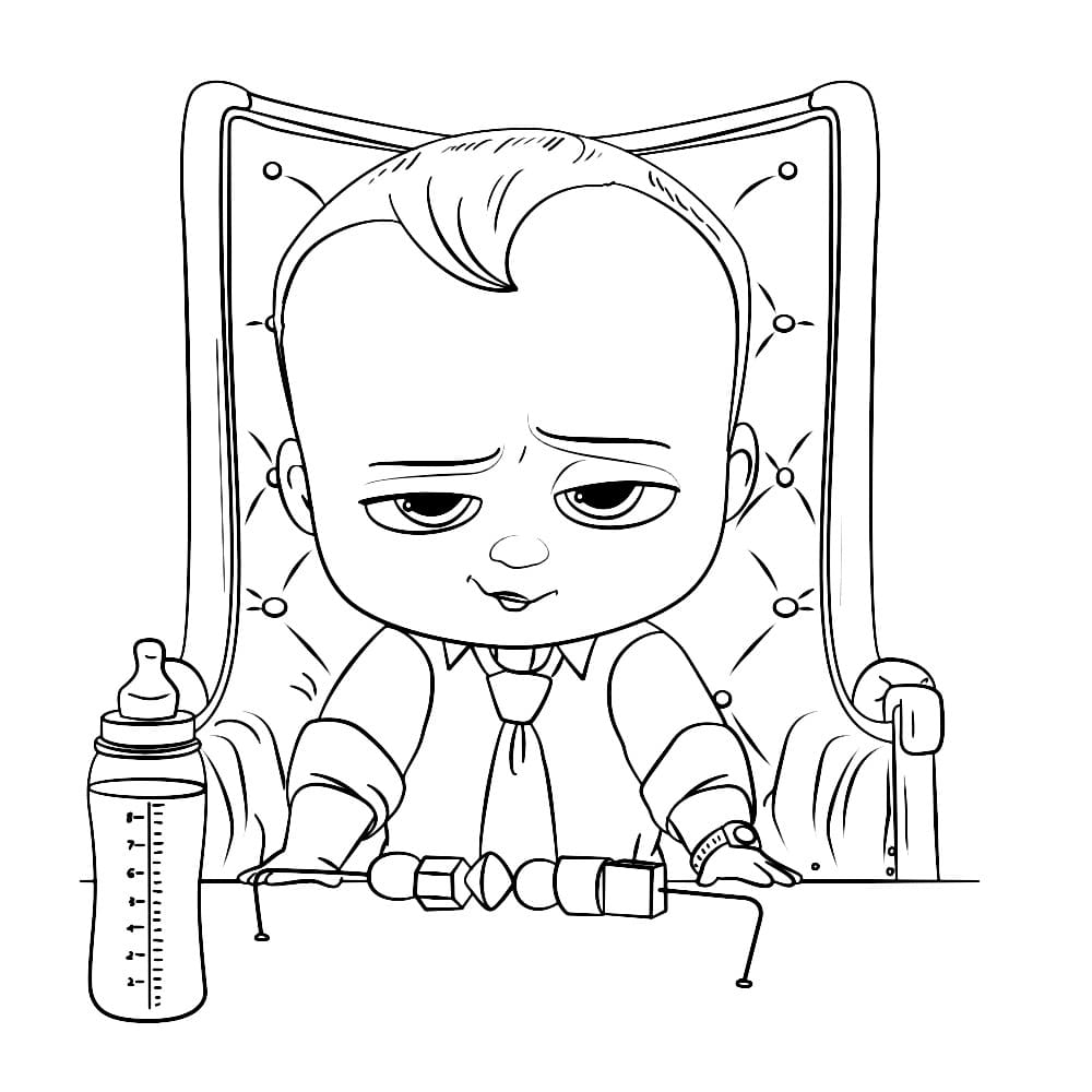 The Boss Baby coloring pages   Print for kids   WONDER DAY ...
