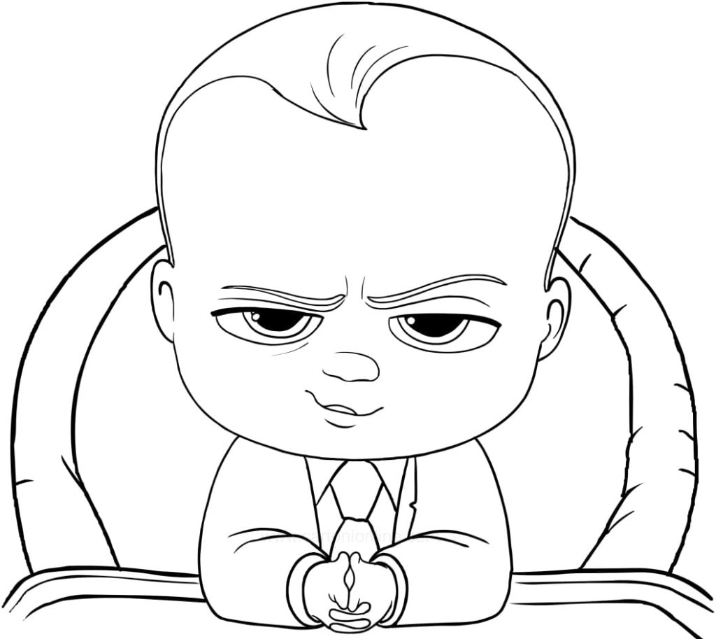 Ausmalbilder Baby Boss