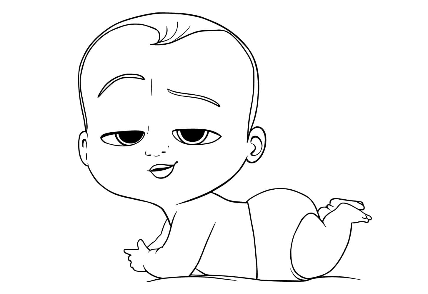 Boss Baby Coloring Pages 1 Dibujos Animados Sencillos Dibujos Para Images