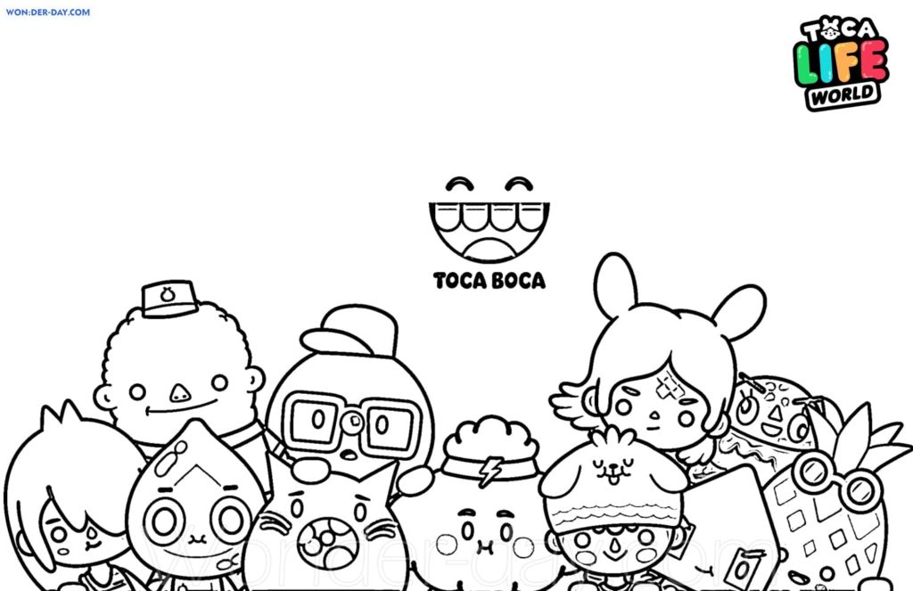 Toca Boca Life coloring pages