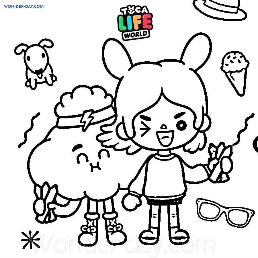 Toca Boca Life coloring pages Printable coloring pages